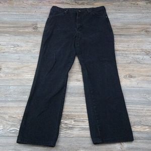 Vintage Wrangler Men's Black Denim Jeans